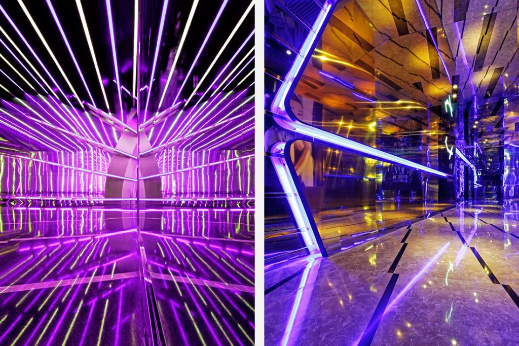 Star X Alexander Wong Neon-Saber-Ceiling_and_Futuristic-Wall-Details