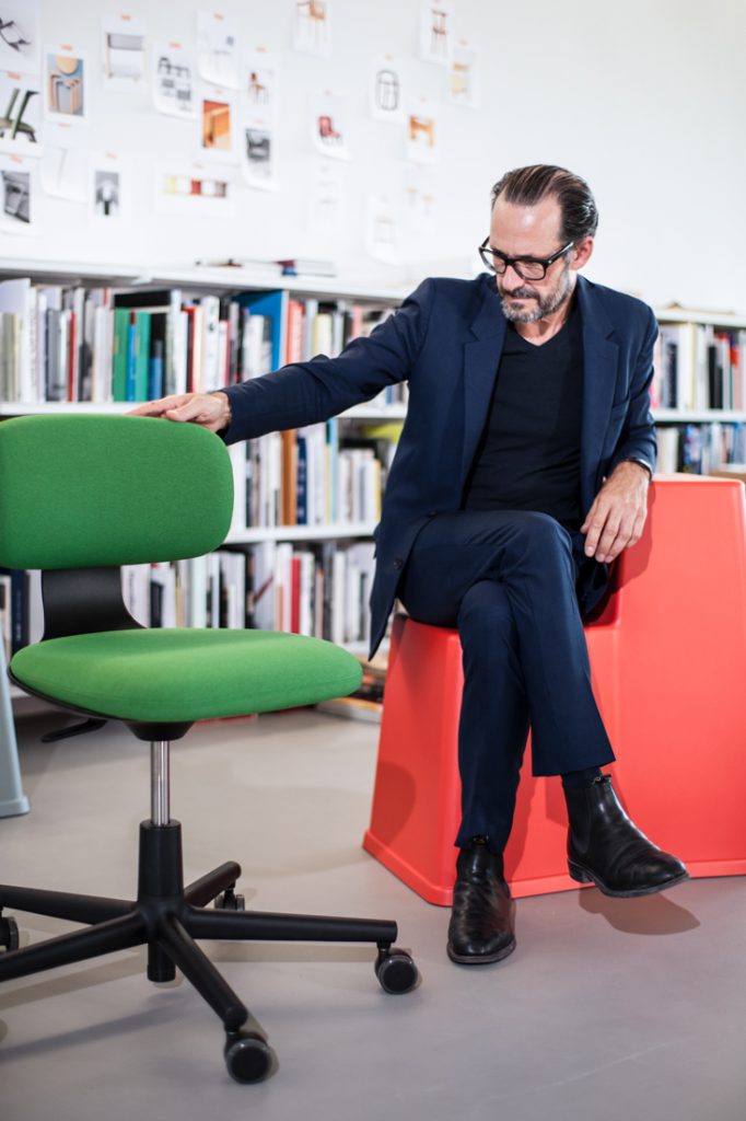 Orgatec task chairs Vitra Rookie studio visit with Konstantin Grcic