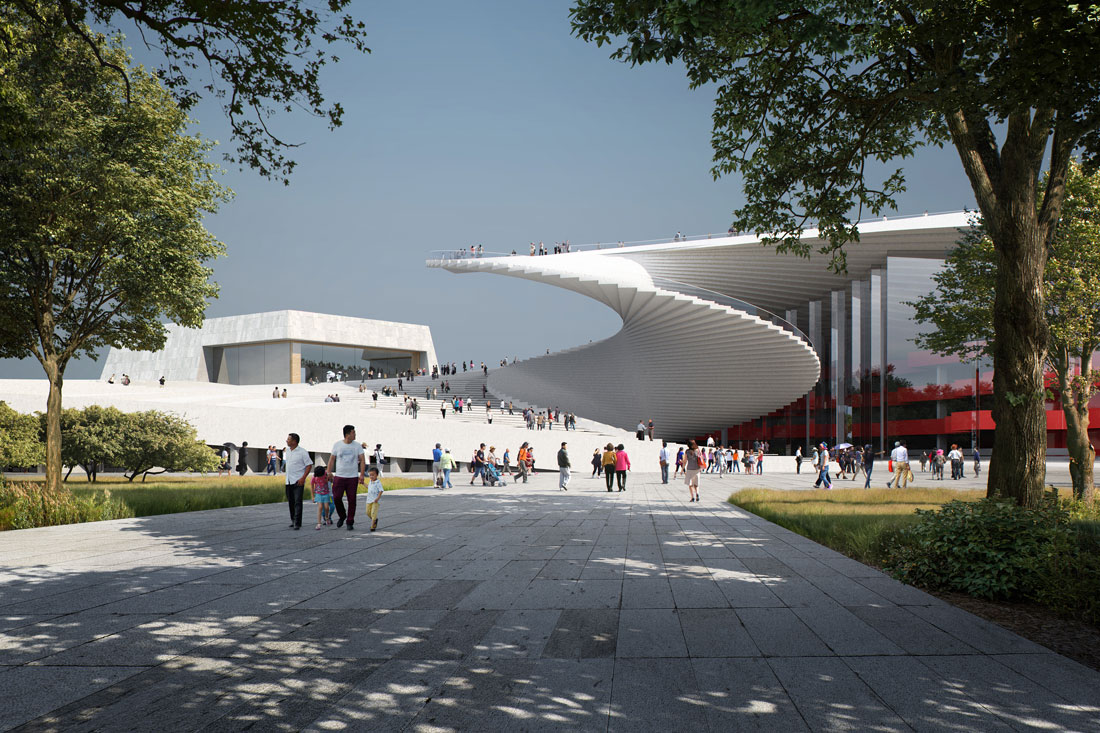 Snøhetta’s Helical Design Chosen For Shanghai Grand Opera House